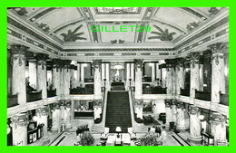 RICMOND, VIRGINIA - JEFFERSON HOTEL - PORTION OF LOBBY FROM THE MEZZANINE LOOKING TOWARDS PALM COURT - - Richmond