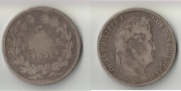 FRANCE 5 FRANCS 1831 ARGENT - 5 Francs