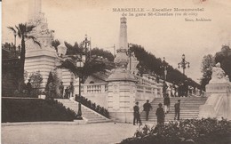 Bouches Du Rhone : MARSEILLE : Escalier Monumental De La Gare St-charles - Estación, Belle De Mai, Plombières