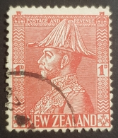 1926, King George V In Uniform, New Zealand, Nouvelle Zélande, Used - Oblitérés