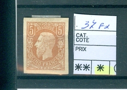 37 A Faux Côte € - 1869-1883 Léopold II