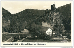 Allemagne  MANDERSCHEID  - EIFEL  -    Blick Auf  Ober  - Und  Niederburg - Manderscheid