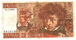 Billet  >  France > 10  Francs  B.1-7-1976.B. - 10 F 1972-1978 ''Berlioz''