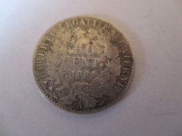 France: 50 Centimes 1881 A - 50 Centimes