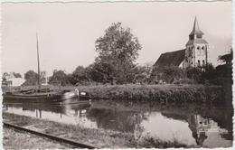 CARTE POSTALE   THOUROTTE 60  L'église Vue Du Bord Du Canal - Thourotte