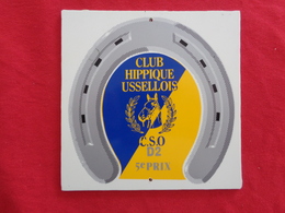 Plaque équestre En PVC Club Hippique Ussellois - Equitation