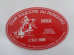Plaque équestre En PVC Tour équestre Du Périgord - Ruitersport