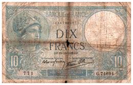 Billet > France > 10 Francs  GF.19=10=1939.GF. - 10 F 1916-1942 ''Minerve''