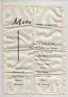 MENU TISSUS , Henry 2 Avril 1972 , 260 X 180, Frais Fr 1.55 E - Menus