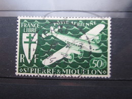 VEND BEAU TIMBRE DE POSTE AERIENNE DE S.P.M. N° 9 , OBLITERATION " ST-PIERRE ET MIQUELON " !!! - Gebraucht