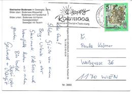 3001z: AK Steirischer Bodensee, Werbestempel "Happy Rohrmoos" Schladming, Gelaufen - Schladming