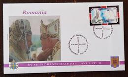 ROUMANIE, Pape, Papes, Jean PAUL II. HOMMAGE, FDC, Enveloppe Premier Jour. 2005 - Päpste