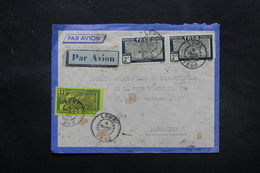 TOGO - Enveloppe De Lomé Pour Marseille En 1938 Par Avion , Affranchissement Plaisant Recto Et Verso - L 27511 - Storia Postale