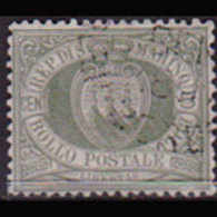 SAN MARINO 1892 - Scott# 5 Arms 5c Used - Oblitérés