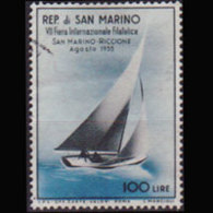 SAN MARINO 1955 - Scott# 358 Sailship Set Of 1 Used - Usados