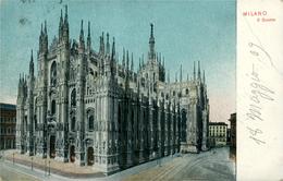 Italie Italia Lombardia Lombardie Milano Milan MILANO IL DUOMO  Belle Chromo Litho 1909 (un Pli à Droite ) - Milano (Milan)