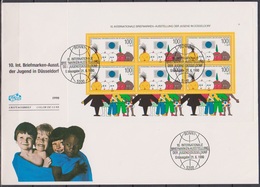 Bund FDC 1990 Nr.1472 Block 21 10. Intern. Briefmarkenausstellung Der Jugend, Düsseldorf ( Dg 230 ) Günstige Versandkost - 1981-1990