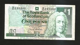 SCOTLAND - THE ROYAL BANK Of SCOTLAND - 1 POUND (1992) - 1 Pond