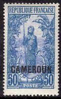 Cameroun N° 96 XX Timbre Du Congo Surchargé Cameroun , 50 C. Bleu Et Outremer, Sans Charnière, TB - Unclassified