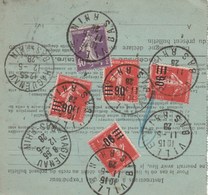 N° 221 "9" Fermé : Bulletin D'expédition De Villé Pour Haguenau - Storia Postale