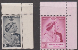 British Solomon Islands SG 75-76 Royal Silver Wedding, Mint Never Hinged - Salomonseilanden (...-1978)