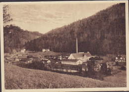 Germany Deutsches Reich PPC Papierfabrik Elsenthal Grafenau, Bayr. Wald Bahnpost GRAFENAU-ZWIESEL 193? (2 Scans) - Freyung