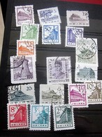 Chine 18 Timbres Oblitérés-Stamps-République Populaire-Asia China-Popular Republic-中国邮票印章 - 人民共和国 - 亚洲中国 - 人民共和国航空邮件 - - Lots & Serien