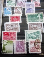 Chine 15 Timbres Oblitérés-Stamps-République Populaire-Asia China-Popular Republic-中国邮票印章 - 人民共和国 - 亚洲中国 - 人民共和国航空邮件 - - Lots & Serien