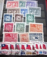 Chine 25 Timbres Oblitérés-Stamps-République Populaire-Asia China-Popular Republic-中国邮票印章 - 人民共和国 - 亚洲中国 - 人民共和国航空邮件 - - Lots & Serien
