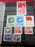 Chine 9 Timbres Neufs-Stamps-République Populaire-Asia China-Popular Republic-中国邮票印章 - 人民共和国 - 亚洲中国 - 人民共和国航空邮件 - - Collections, Lots & Series