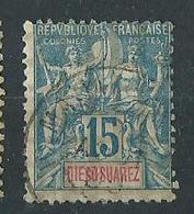 Timbre Diego Suarez 15c - Used Stamps