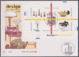 BRD FDC 1998 Nr.2001 - 2004 Block 45 Design In Deutschland ( E 147 ) Günstige Versandkosten - 1991-2000