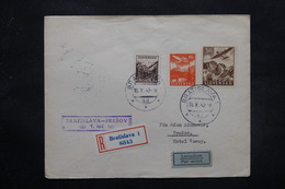 SLOVAQUIE - Enveloppe En Recommandé De Bratislava Pour Presov Par Avion En 1943 , Affranchissement Plaisant - L 27607 - Lettres & Documents