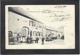 CPA Bas Rhin 67 Saint Blaise Restaurant Au Bon Chasseur Chasse Circulé - Other & Unclassified