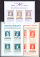 GREENLAND - Official Parcelpost Reprints (mini-sheets) - 11 Unused Items As Issued - Parcel Post