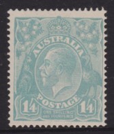 Australia 1920 King George V 1/4d Greenish-Blue Single Crown MH - Mint Stamps