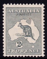 Australia 1915 Kangaroo 2d Grey 2nd Watermark MH - Nuovi