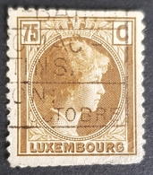 1927, Grand Duchess Charlotte, Luxembourg, Duche, Used - 1921-27 Charlotte Voorzijde