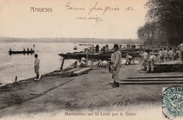 ANGERS. - Manoeuvres Sur La Loire Par Le Génie - Angers