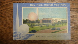 ETATS-UNIS, NEW YORK WORLD'S FAIR 1939, NEW YORK CITY BUILDING, TRYLON AND PERISPHERE - Exposiciones