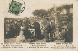 Turco Italian War Inauguration Mass For Italians Fallen Soldiers  . Used From Tripoli. Bottom Right Corner Creased. - Libia