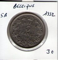 Belgique. 5 Francs/ 1 Belga1932 - 5 Francs & 1 Belga