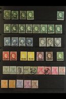 BRITISH ATLANTIC ISLANDS 1860's-1980's INTERESTING MINT, NHM & USED RANGES On Stock Pages, Includes ST HELENA 1864-80 1s - Otros & Sin Clasificación