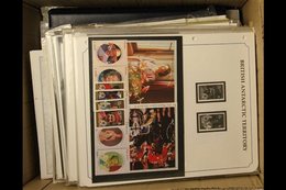 ROYALTY 1970s-2000s NEVER HINGED MINT SORTER BOX. An Unchecked, Unsorted Pile Of Albums, Stock Cards, Urch Harris Specia - Non Classés