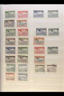 1925-50 AIR POSTS COLLECTION CAT £800+ Includes 1925 Set (less The 1fr) Fine Used, 1925 "Rep. Shqiptare" Overprints Comp - Albania