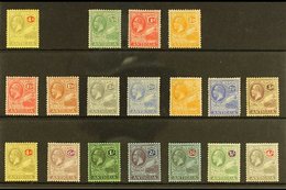 1921-29 MINT DEFINITIVE SELECTION Presented On A Stock Card. Includes MCA Wmk 4d & A Highly Complete MSCA Wmk (set Less  - Altri & Non Classificati