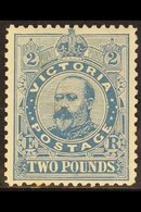 VICTORIA 1905-13 £2 Dull Blue King Edward VII, Perf, 11, SG 445, Very Fine Mint. For More Images, Please Visit Http://ww - Autres & Non Classés