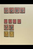 1917-19 WAR TAX AND CHARITY ISSUES A Fine Mint Collection On Album Pages With Duplicated Ranges Of 1917 Red Cross Issue  - Other & Unclassified