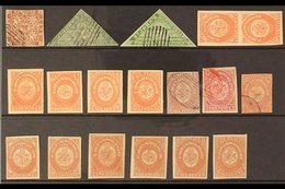 1850's-1860's FORGERIES. All Different Group Of Unused And 'used' Forgeries On Stock Cards, Mostly Good To Fine Conditio - Otros & Sin Clasificación