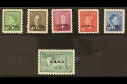 OFFICIALS 1949-50 Complete Set With "O.H.M.S." Overprints, SG O172/O177, Never Hinged Mint. (6 Stamps) For More Images,  - Other & Unclassified